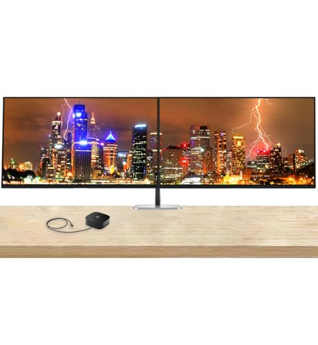 Image of HP Series 5 Pro 27-inch 527pq 2K Quad HD (2560 x 1440) 100Hz 5ms LCD Monitor, 2-Pack - Low Blue Light, DisplayPort, USB Hub Bundled with Desk Mount Dual Monitor Stand & USB-C Multiport G5 Dock