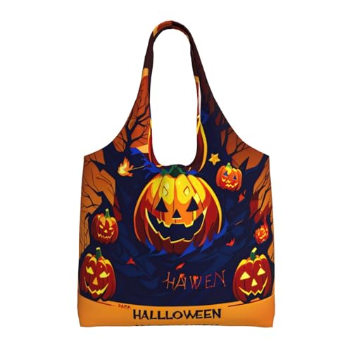 Sac fourre-tout citrouille d'Halloween en toile fini les cabas fragiles et étroits