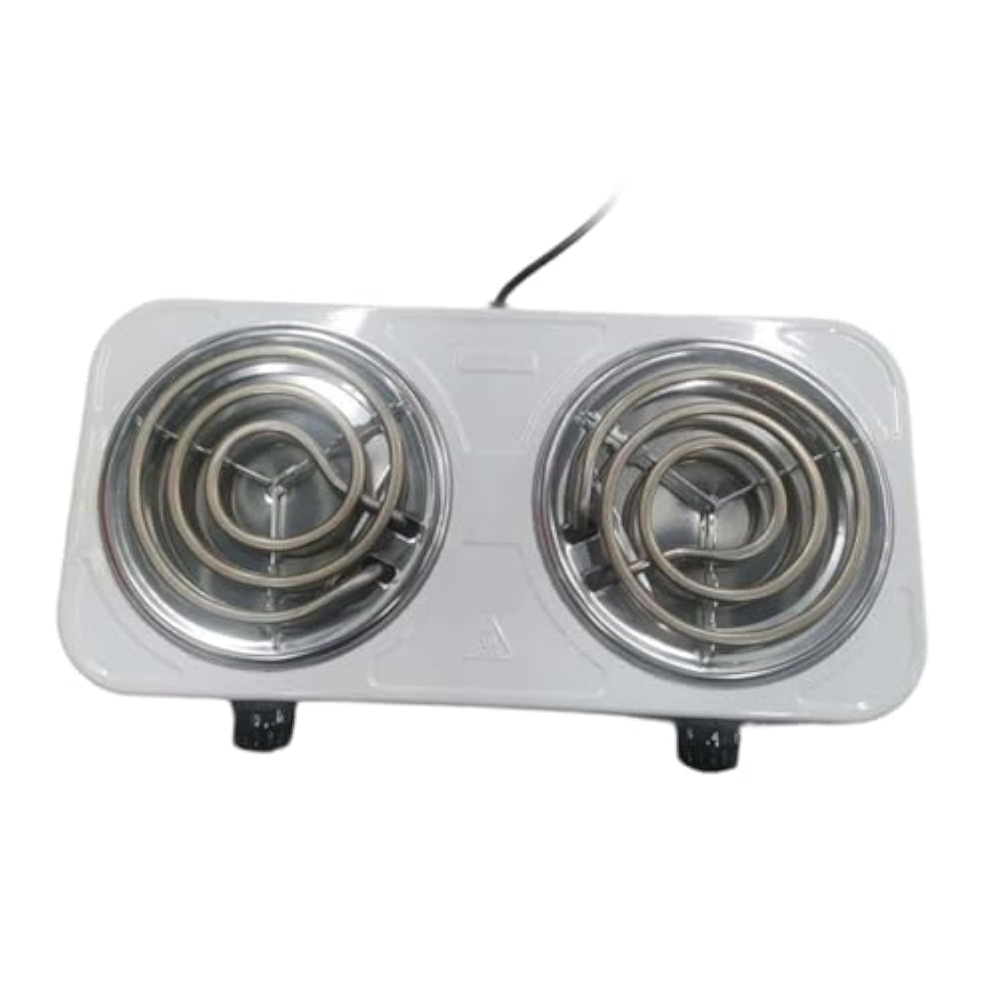 Electric Countertop Double Burner Power Indicator Lights 2 Burner Hot Plates