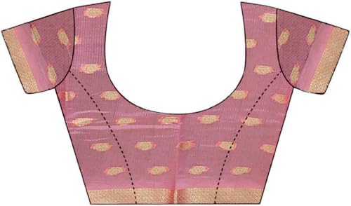 Image of Sarees for Women Wear Organza Silk Banarasi Sari Kanjivaram Pure Paithani Wedding Original Kanchipuram Pattu Sadi with Blouse Piece 2026 (KeriFlower)