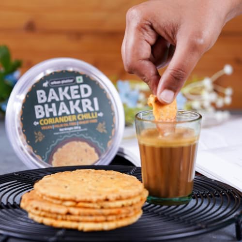 Image of urban platter Baked Coriander Chilli Bhakri, 200gm (Wheat Free, Traditional Gujarati Snack)