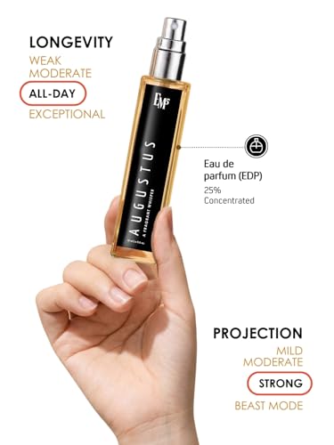 Image of EM5 Augustus Perfume for Men & Women | Oud Leather Fresh Spicy Woody Fragrance | Eau de Parfum Spray | Luxury Gift for Him & Her | 15ml
