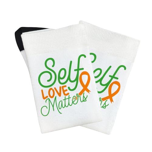 self-love matters half calf sock for son