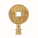Solid Brass Coin Finial from The Qing Dynasty 1875-1908