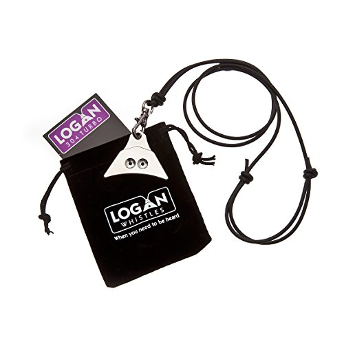 Logan Whistles LWS2LC Logan 304 Turbo Sheepdog Whistle & Leather Lanyard, Stainless Steel thumb #2
