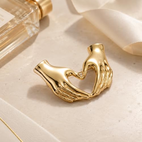 Image of Fashion Rhinestone Heart Brooch Pin for Women
