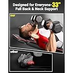 Yoleo Adjustable Weight Bench, 660LB Foldable Workout Bench with Extended Head/Neck Protection/Spine Support for Bench Press, Fast Folding Incline Decline Flat Bench - Image 2