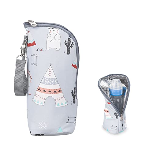 HOTMNTY Sac Isotherme pour Biberon Sac Thermiques Portable Hangable, Chauffe-Biberon pour Bébé,...