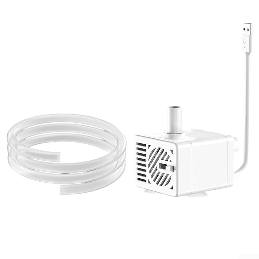 Lastdaytime Bomba sumergible para fuente de agua para mascotas con control automático de nivel de agua e indicador LED, bomba de fuente de agua para gatos, USB, bomba de fuente de agua para mascotas