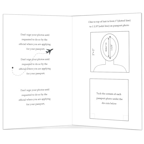 100 Pcs Passport Photo Holder Folders 5.31 x 3.54 Inch with Compartment to Place Photos Safely for Customers Deliver Pictures2
