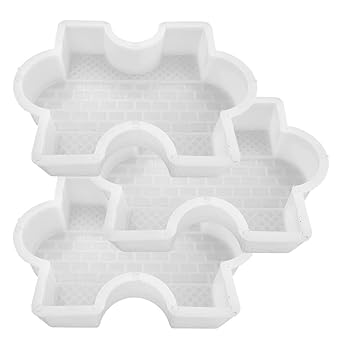 Reyal Plastic N' BROOK Paver Block mould(60mm) Brick Design Interlocking Paver Mould(Pack of 3)