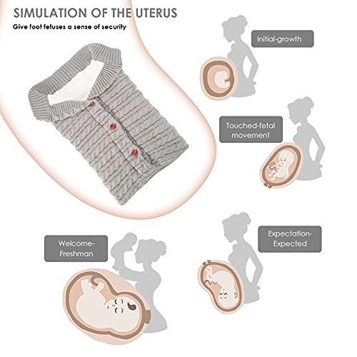 Newborn Baby Swaddle Blanket, Baby Kids Toddler Knit Soft Warm Fleece Blanket Swaddle Sleeping Bag Stroller Unisex Wrap For Boys Girls (Grey) #TOP3