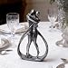 Modern Abstract Couple Statue, Kissing Lovers Sculpture Figurine for Home Decor Living Room Bedroom Bookshelf Office, Gift for Wedding Anniversaries, Love Decor Ornament for Valentines - Style C