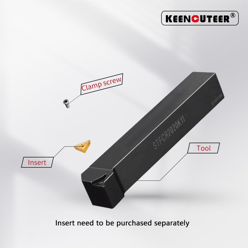 1pc STFCR1010 STFCR1212 STFCR1616 STFCR2020 STFCR2525 External Turning Tool STFCR STFCL Lathe Bar Turning Holder CNC Cutter Bar(STFCR1212H11)