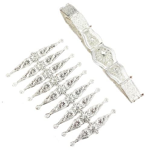 Gold Silver Color Moroccan Belt Breastplate Crystal Bride Wedding Jewelry Sets Women Arab Caftan Jewelry