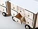 BRUBAKER Reusable Wooden Advent Calendar to Fill - White Locomotive with 24 Doors - DIY Christmas Calendar 18.11 x 3.74 x 4.21 inches