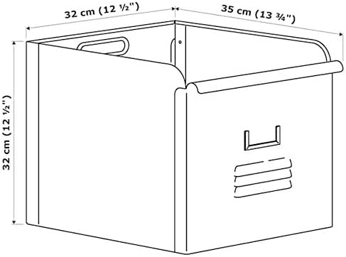 Ikea Rejsa Box gray-green metal 12 ½x13 ¾x12 ½ 604.577.89