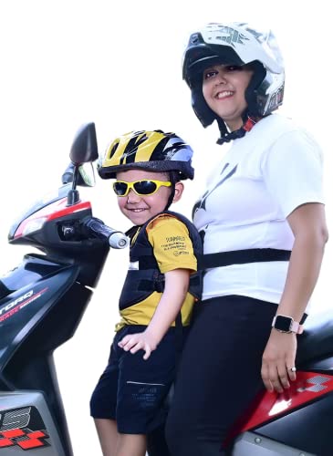 OhhBabies-Two-Wheeler-Child-Safety-Belt-Ride-Strap-with-Night-Reflector-and-Double-Buckled-Safety-Protection-for-Baby-Boys-and-Baby-Girls-Black-0-to-4-Years