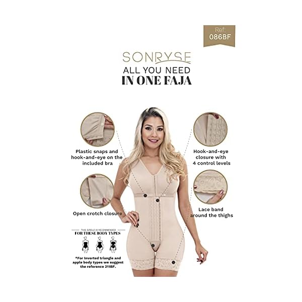 Sonryse-Fajas-Colombianas-Reductoras-y-Moldeadoras-Bra-Shapewear-Waist-Slimming-Girdles-for-Women Sonryse Faja Colombianas Post Surgery Compression Garment Stage 2 Fajas Reductoras y Moldeadoras