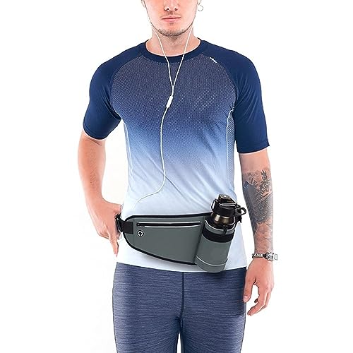 Pochete Esportiva Fitness Com Porta Garrafa De Água Impermeável Perfeita Para Corrida, Academia, Cic