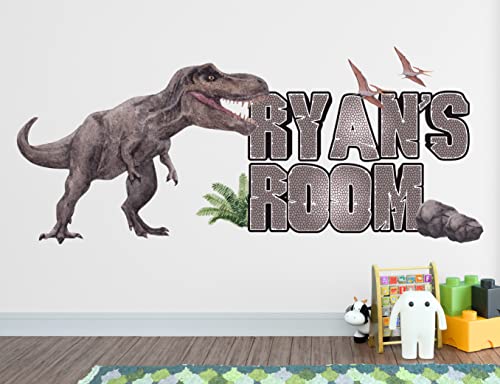 Vinilo Decorativo Dinosaurio Personalizable para Niños miniatura 4