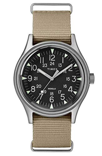 TIMEX Green Fabric Watch-TW2T10300