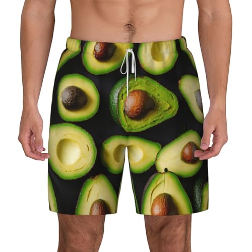 Short de bain respirant homme séchage rapide à motif avocat