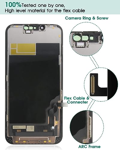 Incell for iPhone 13 Screen Replacement for iPhone 13 LCD Screen for A2633 A2482 A2631 A2634 A2635 Touch Screen Display Digitizer Assembly Repair Kits(Not Original)