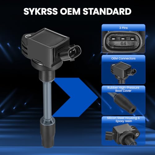 Image of 4-Pack UF848 Ignition Coils Compatible with Lexus UX200 /ES250 2021-2023, Compatible with Toyota RAV4 /Camry /Corolla 2019-2023 1.8L 2.0L 2.5L L4- Replaces for 9091902276 90919A2009