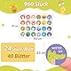 MEJOSER 960 Stk. Belohnungsaufkleber Tier Motivationsaufkleber für Kinder 24 Motive Lehrer Sticker Einschulung Schulkind Aufkleber Lehrerbedarf Motivationssticker Grundschule Kindergarten Geschenk