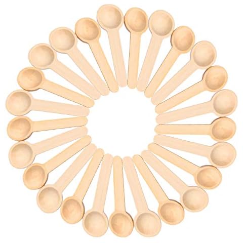 Cucharas de Cocina Redondas Pequeñas de Madera Reutilizable Cover