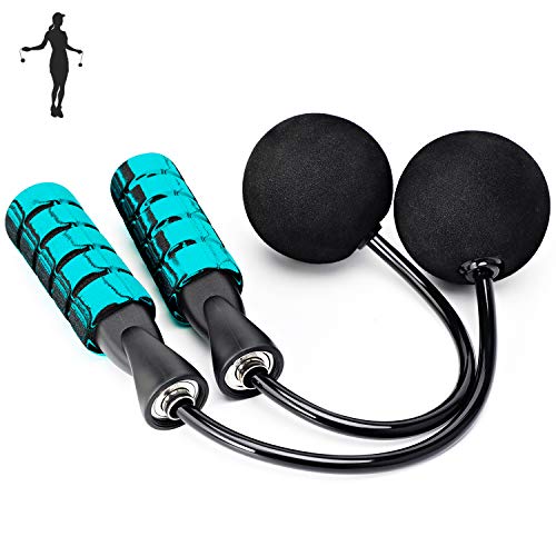 APLUGTEK Jump Rope, Weighted Ropeless Skipping Rope for Fitness, Tangle-Free Rapid Speed Cordless Jump Rope Workout for…