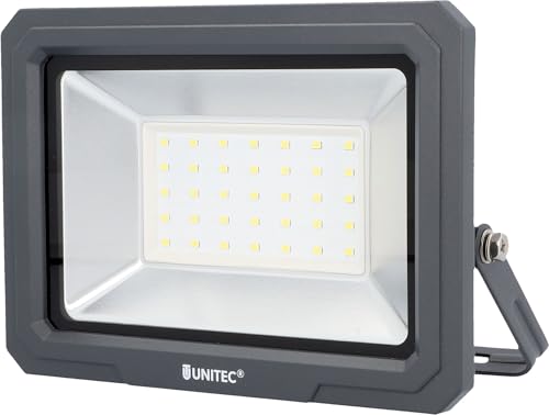 Spot LED 50 W anti pluie IP65 4000 lm anthracite pour éclairer une cour