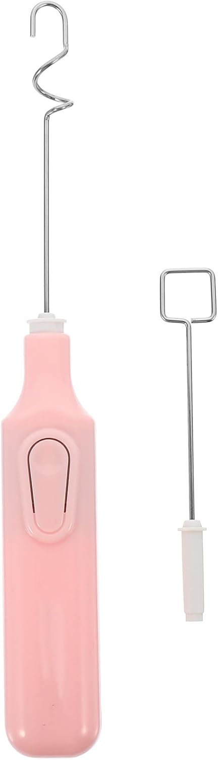 ULTNICE Electric Pigment Mixer with Dual Replaceable Heads and Scraper Compact Portable Gouache Paint Stirrer for Quick Color Blending in Home Art Projects 4.33X0.98X0.59 Inch Battery Not Included