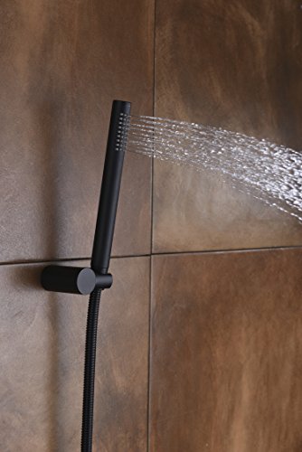 Black Shower Fixtures, Matte Black Shower Faucet Set, Black Shower System with Rain Shower and Handheld,Sumerain - Thumbnail 4