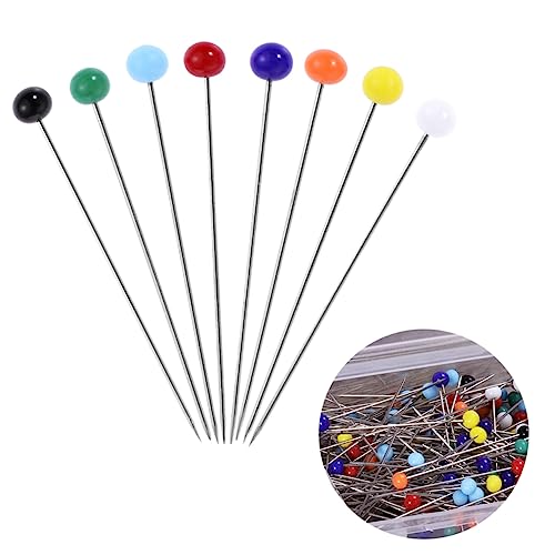 OSALADI 500Pcs Multicolor Glass Head Sewing Pins Durable Head Pin for DIY Crafts for Marking and Decorating Sewing Projects