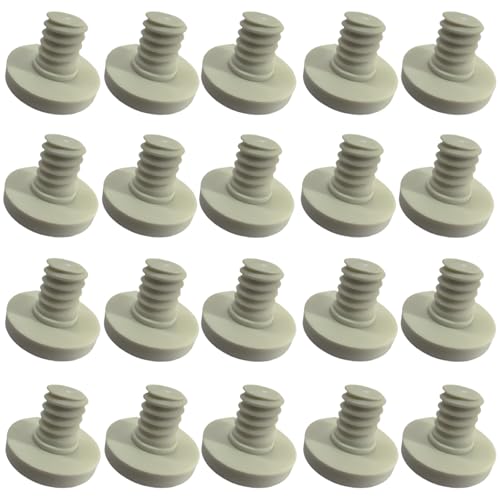 20 PCS Replacement Bolts Compatible with Suncast Storage Sheds for Suncast/Craftsman Resin Storage Sheds, Replacement Screws Compatible with Suncast Storage Sheds Shed Accessories (20, White, 3/8)