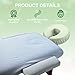 Macarrie 24 Pcs Face Cradle Covers for Massage Table Microfiber Reusable Soft Thicker Massage Table Headrest Covers Bulk Oil Proof Cradle Head Rest Sheets for Spa Beauty Salons(Sage)