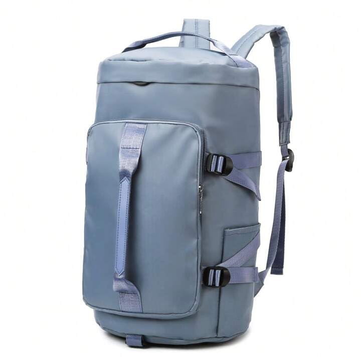 Image of 28L Polyester Gym Duffel Shoulder Bag for Women Men for Sports, Waterproof Dufflebag with Shoe and Wet Clothes Compartments Travel Backpack Workout Carry On Weekender Colour-Dark Blue