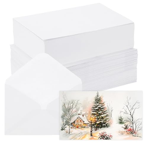 Tarjetas de acuarela Awclub de 140 libras para manualidades y pintura con sobres 5x7 pulgadas