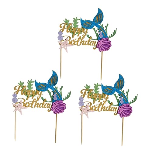 VICASKY 5 Unidades Bolo De Aniversário Cartola Topo De Bolo Picareta De Papel Suprimentos De Decoraç