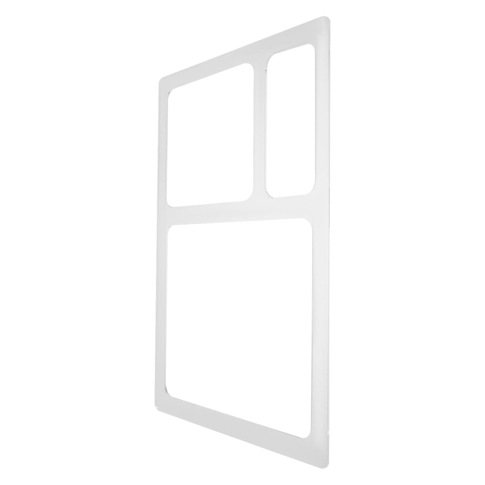 Plantilla para hacer bandejas de madera con fresadora, guía acrílica de 3 huecos 30x20cm