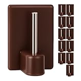 Photo Gallery gancio autoadesivo per bastone, 12 pz, marrone, misura 25 x 17 mm, ganci per tenda, ganci per zanzariere, gancio adesivo per tende a finestra, aggancio per bastoni su finestre in pvc, curtain hook Photo Gallery gancio autoadesivo per bastone, 12 pz, marrone, misura 25 x 17 mm, ganci per tenda, ganci per zanzariere, gancio adesivo per tende a finestra, aggancio per bastoni su finestre in pvc, curtain hook