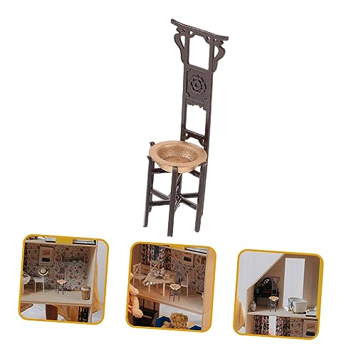 Yardwe 1 Satz kreativität kreativekraft Spielzeuge Mini-Spielzeug dekorative Mini-Hausdekoration Puppenzubehör Möbel Beckenständer Rasenpapier Architekturmodell schmücken ABS-Material – Bild 3