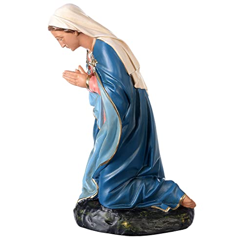 Holyart Statua Madonna presepe 80 cm Gesso Arte Barsanti