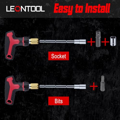 Clé à cliquet et tournevis pour la maison LEONTOOL à poignée réglable 3 positions