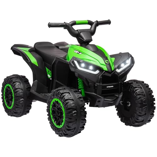 HOMCOM 12V Electric Quad Bike for Kids Ride On Car ATV Toy Ages 3-5 Green