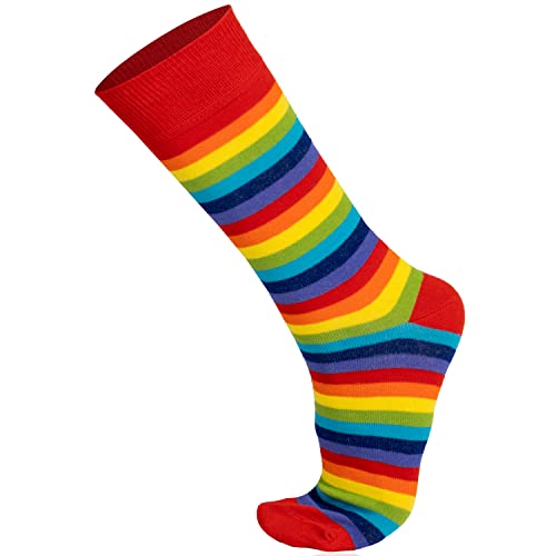 Image of Mysocks Unisex Extra Fine Combed Cotton Rainbow Socks | Seamless Toe | Reflect Your Style | Make Your Steps Enjoyable