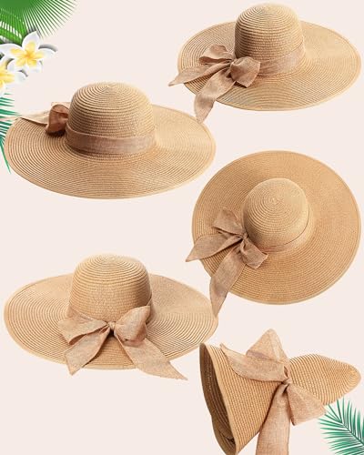 Set de 5 piezas bolso y sombrero de verano para mujer miniatura 4