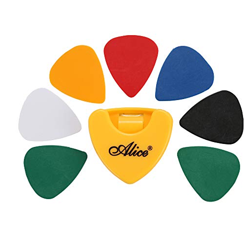 lifcasual Kit de ferramentas para guitarra afinador capo palheta titular 7 palhetas acessórios para